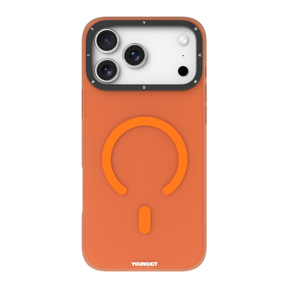 Apple iPhone 18 Pro Max Kılıf M-safe Şarj Özellikli Youngkit Hidden Sand Serisi Kapak