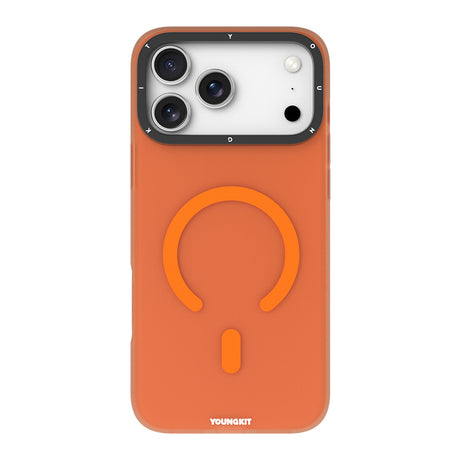 Apple iPhone 18 Pro Max Kılıf M-safe Şarj Özellikli Youngkit Hidden Sand Serisi Kapak