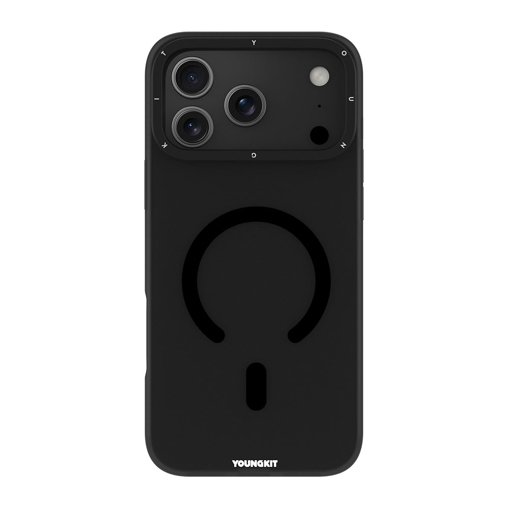Apple iPhone 18 Pro Max Kılıf M-safe Şarj Özellikli Youngkit Hidden Sand Serisi Kapak