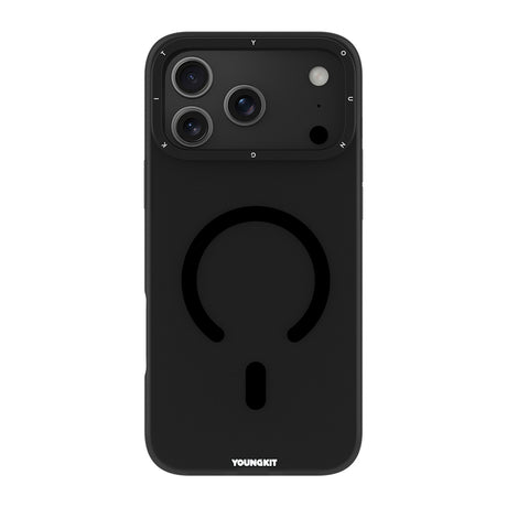 Apple iPhone 18 Pro Max Kılıf M-safe Şarj Özellikli Youngkit Hidden Sand Serisi Kapak