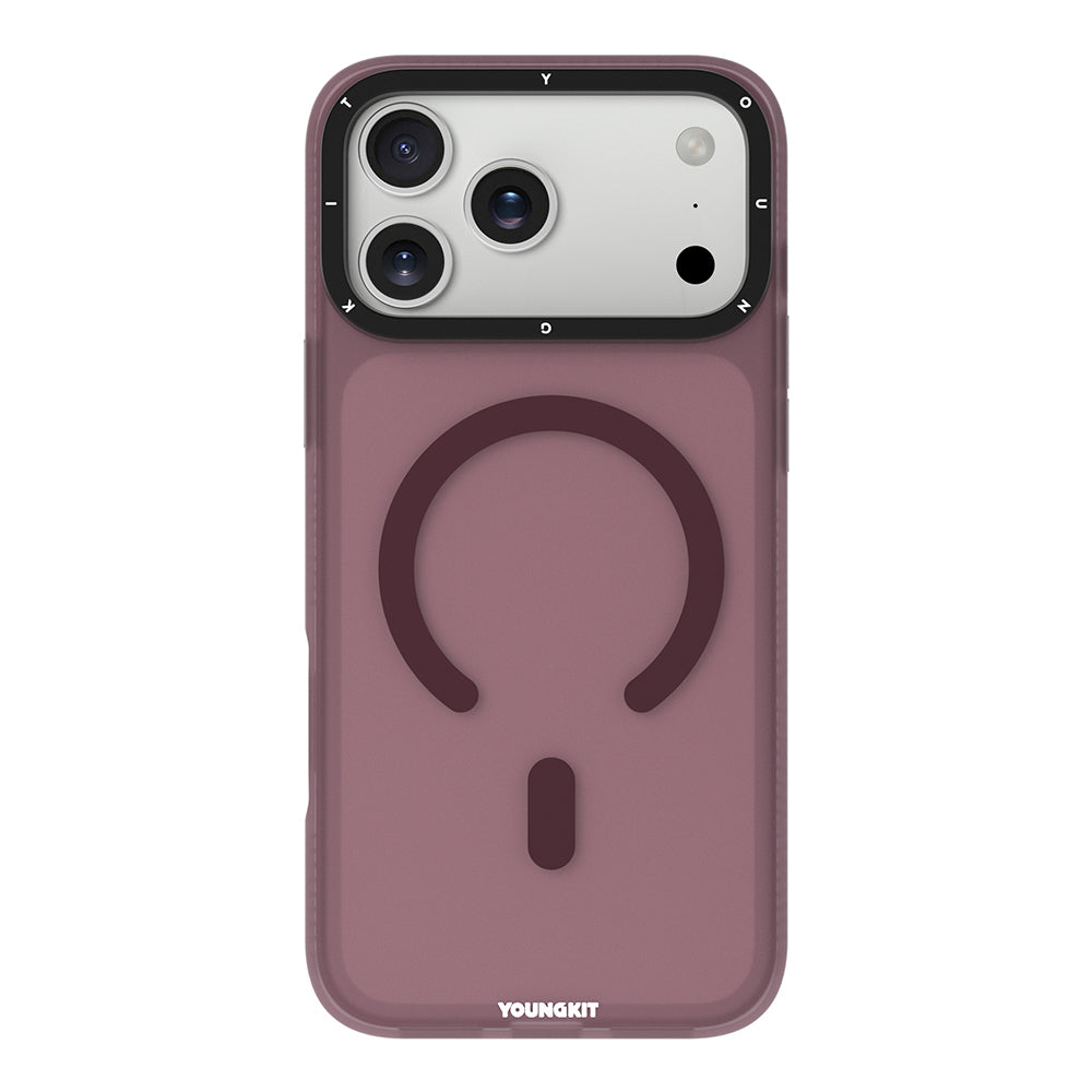 Apple iPhone 18 Pro Max Kılıf M-safe Şarj Özellikli Youngkit Hidden Sand Serisi Kapak