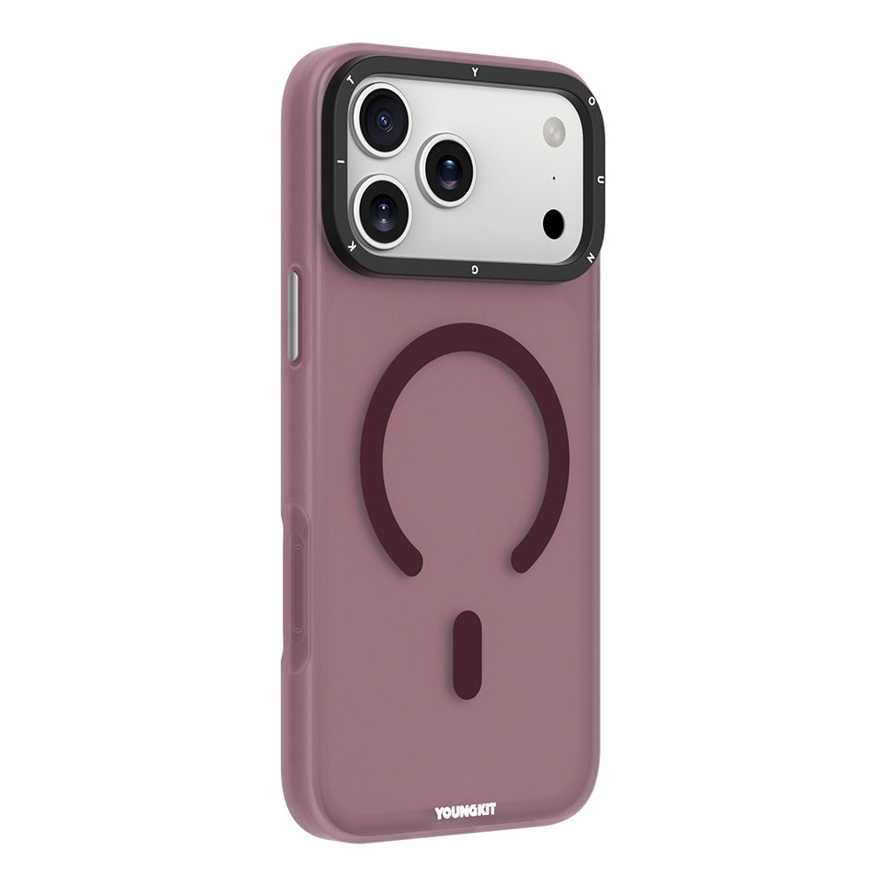 Apple iPhone 18 Pro Max Kılıf M-safe Şarj Özellikli Youngkit Hidden Sand Serisi Kapak