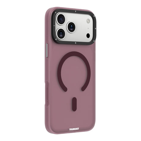 Apple iPhone 18 Pro Max Kılıf M-safe Şarj Özellikli Youngkit Hidden Sand Serisi Kapak