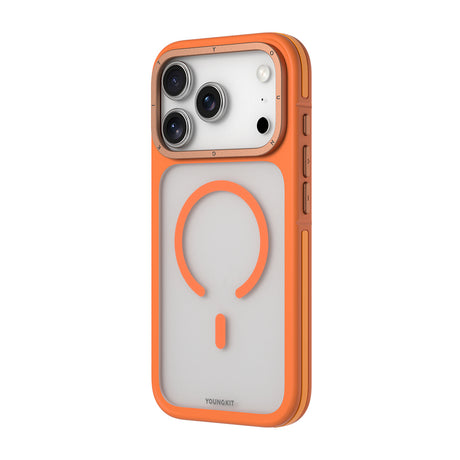 Apple iPhone 18 Pro Max Kılıf M-safe Şarj Özellikli Youngkit Rock Sand Serisi Kapak