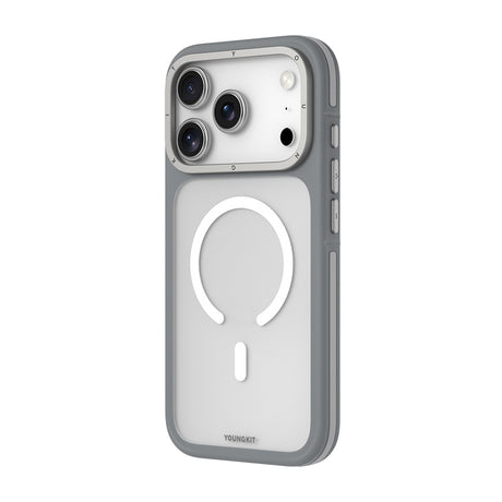 Apple iPhone 18 Pro Max Kılıf M-safe Şarj Özellikli Youngkit Rock Sand Serisi Kapak