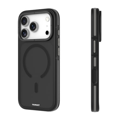 Apple iPhone 18 Pro Max Kılıf M-safe Şarj Özellikli Youngkit Rock Sand Serisi Kapak