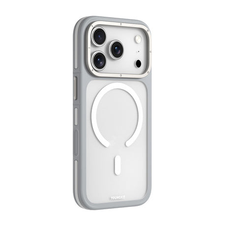 Apple iPhone 18 Pro Max Kılıf M-safe Şarj Özellikli Youngkit Rock Sand Serisi Kapak