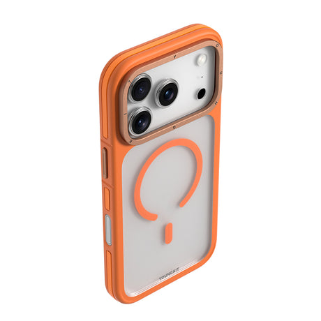 Apple iPhone 18 Pro Max Kılıf M-safe Şarj Özellikli Youngkit Rock Sand Serisi Kapak