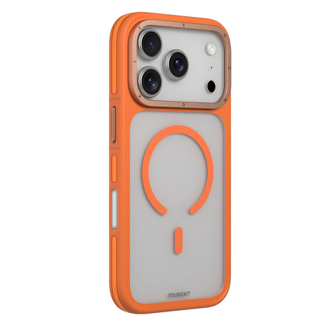 Apple iPhone 18 Pro Max Kılıf M-safe Şarj Özellikli Youngkit Rock Sand Serisi Kapak