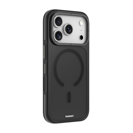 Apple iPhone 18 Pro Max Kılıf M-safe Şarj Özellikli Youngkit Rock Sand Serisi Kapak