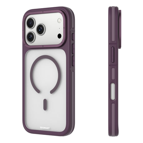 Apple iPhone 18 Pro Max Kılıf M-safe Şarj Özellikli Youngkit Rock Sand Serisi Kapak
