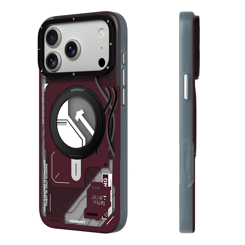 Apple iPhone 18 Pro Max Kılıf M-safe Şarj Özellikli Youngkit Starship Serisi Kapak