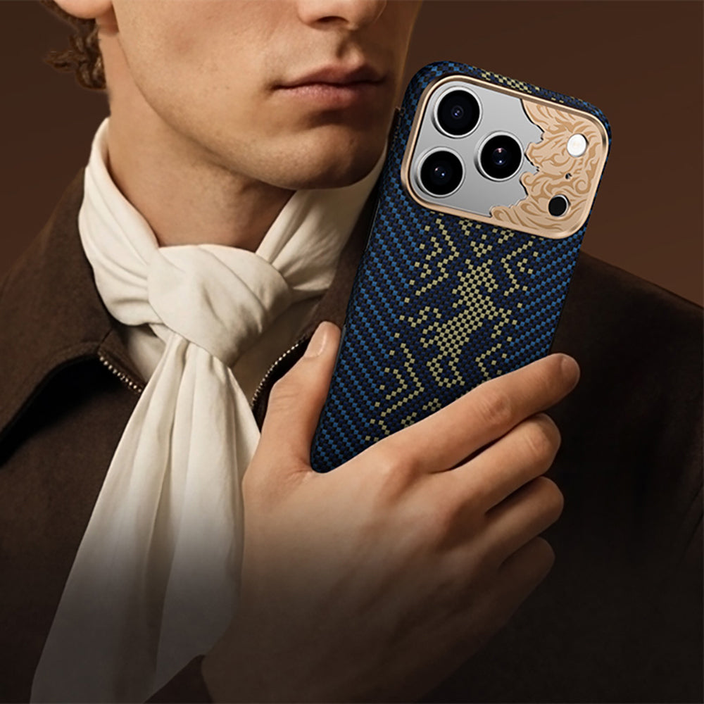 Apple iPhone 18 Pro Max Kılıf M-safe Şarj Özellikli Yükseltilmiş Kamera Çerçeveli Benks ArmorAir Knight Serisi C1 Kevlar Kapak