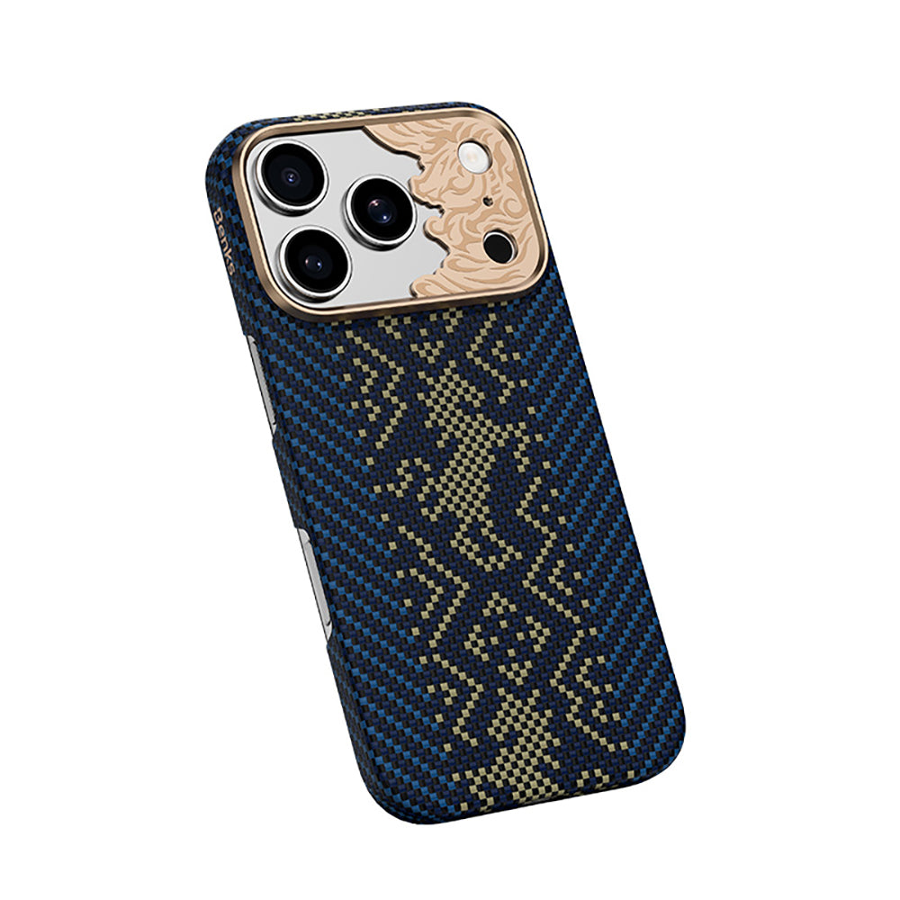 Apple iPhone 18 Pro Max Kılıf M-safe Şarj Özellikli Yükseltilmiş Kamera Çerçeveli Benks ArmorAir Knight Serisi C1 Kevlar Kapak