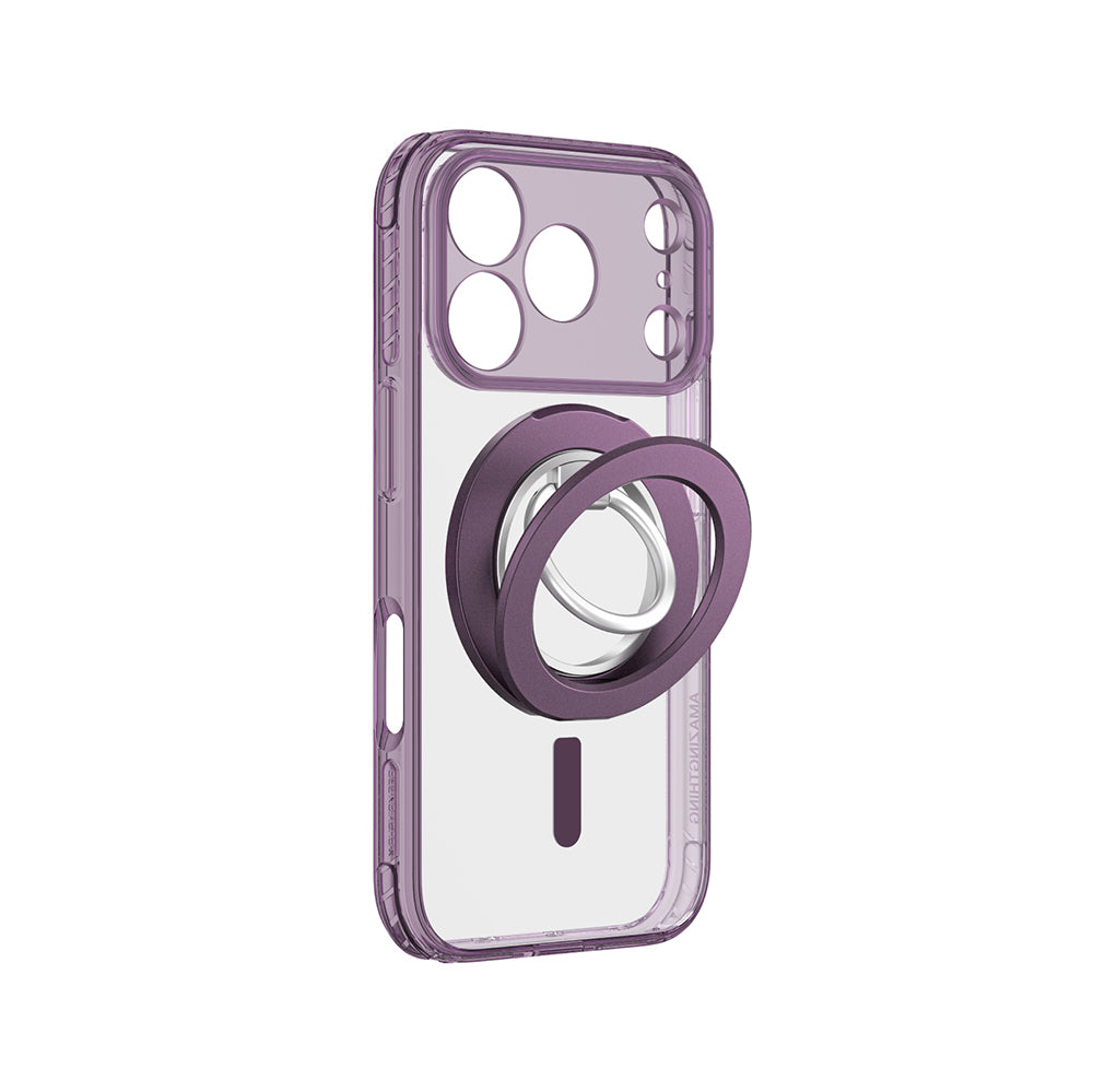 Apple iPhone 18 Pro Max Kılıf M-safe Şarj Özellikli Yüzük Standlı Amazingthing Titan Pro Grip Ring Serisi Kapak