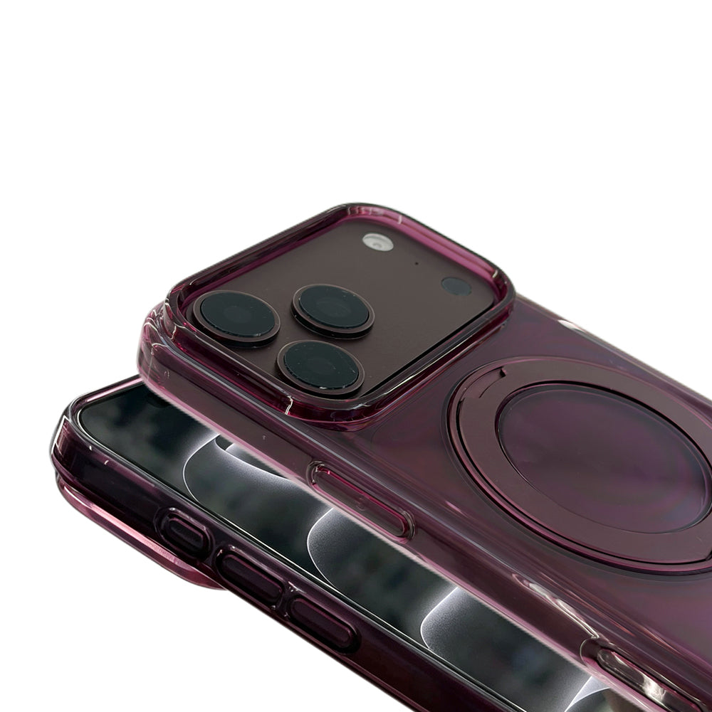 Apple iPhone 18 Pro Max Kılıf M-Safe Şarj Özellikli Zore Luzer 360 Standlı Kapak