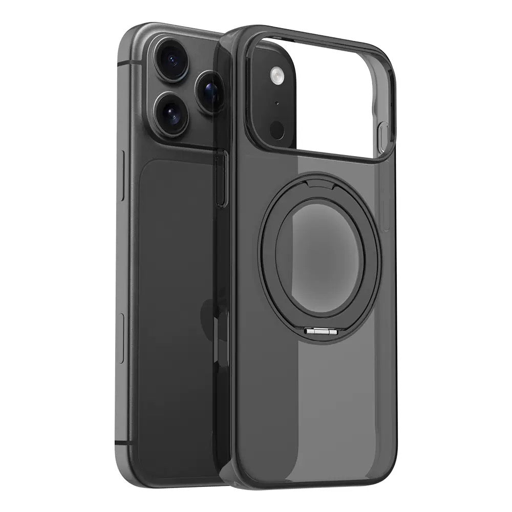 Apple iPhone 18 Pro Max Kılıf M-Safe Şarj Özellikli Zore Luzer 360 Standlı Kapak