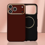 Apple iPhone 18 Pro Max Kılıf M-Safe Şarj Özellikli Zore Paris Zerre Sert PC Kapak