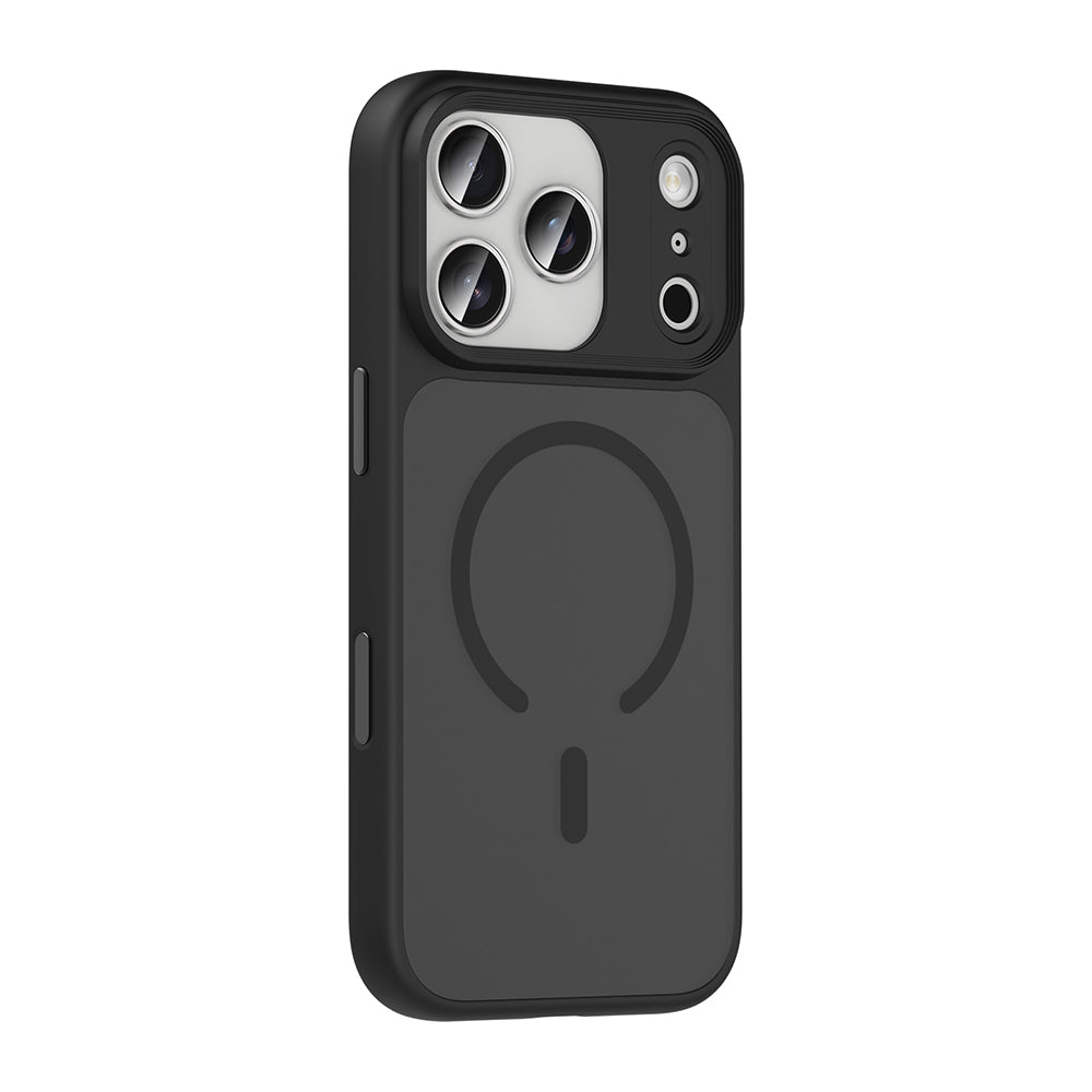 Apple iPhone 18 Pro Max Kılıf Mat Arka Yüzey Wireless Şarj Özellikli Zore Flet M-safe Kapak