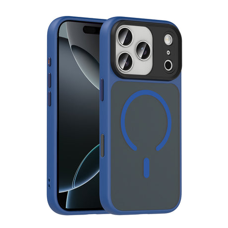 Apple iPhone 18 Pro Max Kılıf Mat Arka Yüzey Wireless Şarj Özellikli Zore Flet M-safe Kapak
