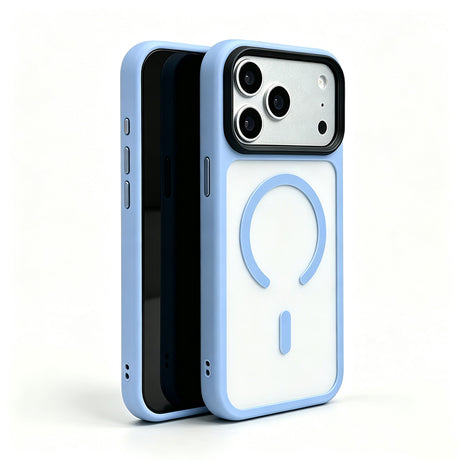 Apple iPhone 18 Pro Max Kılıf Mat Arka Yüzey Wireless Şarj Özellikli Zore Flet M-safe Kapak