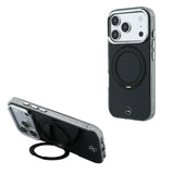 Apple iPhone 18 Pro Max Kılıf Mercedes Benz Orjinal Lisanslı M-safe Şarj Özellikli 360 Derece Dönebilen Standlı Metal Logolu Sert PC Kapak