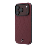 Apple iPhone 18 Pro Max Kılıf Mercedes Benz Orjinal Lisanslı M-safe Şarj Özellikli 3D Metal Logolu Crossed Lines Kapak