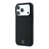 Apple iPhone 18 Pro Max Kılıf Mercedes Benz Orjinal Lisanslı M-safe Şarj Özellikli PU Deri 3D Metal Logolu Kartlıklı Kapak