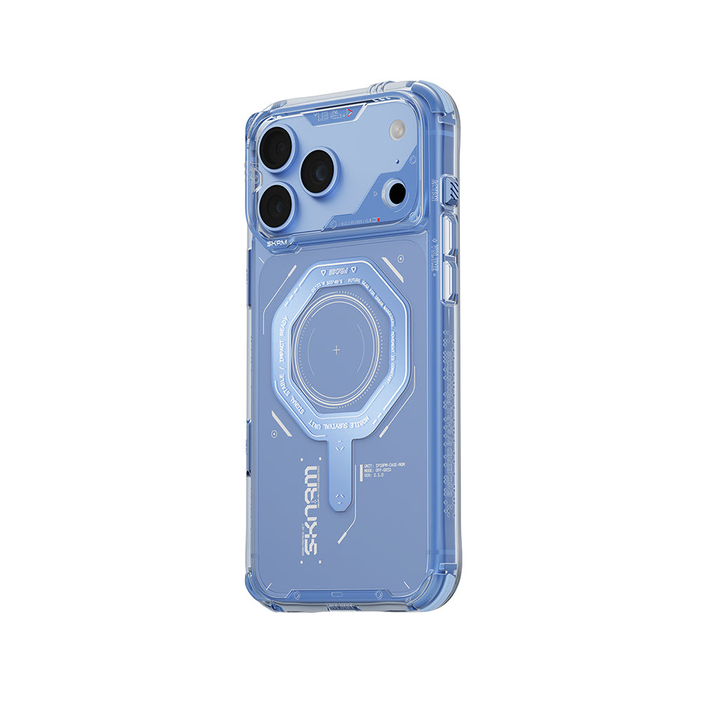 Apple iPhone 18 Pro Max Kılıf SkinArma M-safe Şarj Özellikli Airbag Tasarımlı Magma Kapak