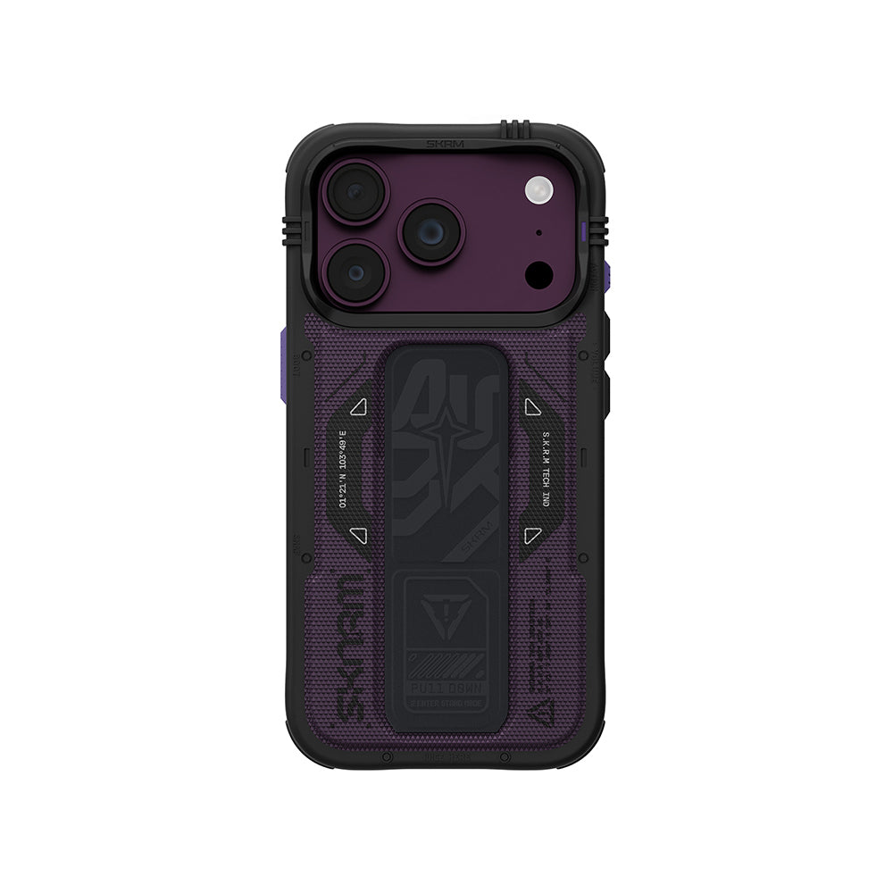 Apple iPhone 18 Pro Max Kılıf SkinArma M-safe Şarj Özellikli Airbag Tasarımlı Standlı Phantom Kapak