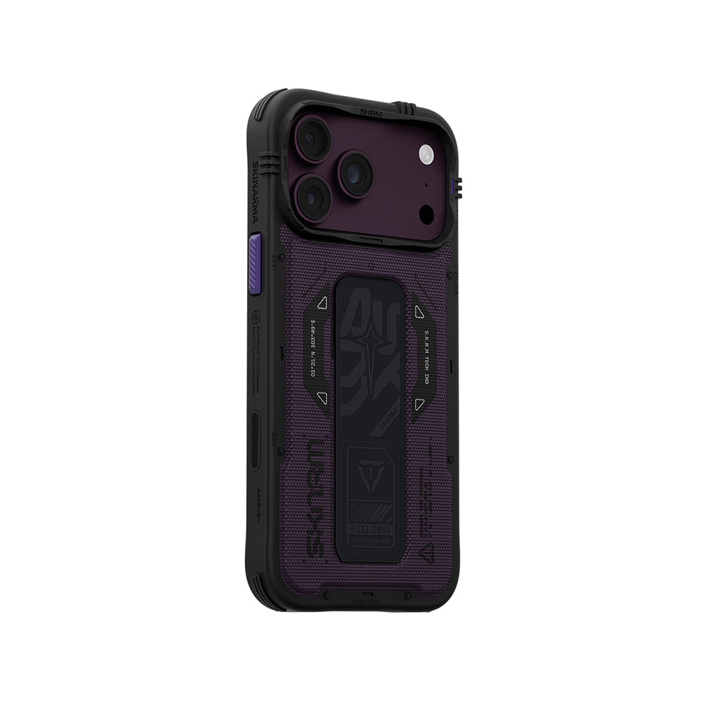 Apple iPhone 18 Pro Max Kılıf SkinArma M-safe Şarj Özellikli Airbag Tasarımlı Standlı Phantom Kapak