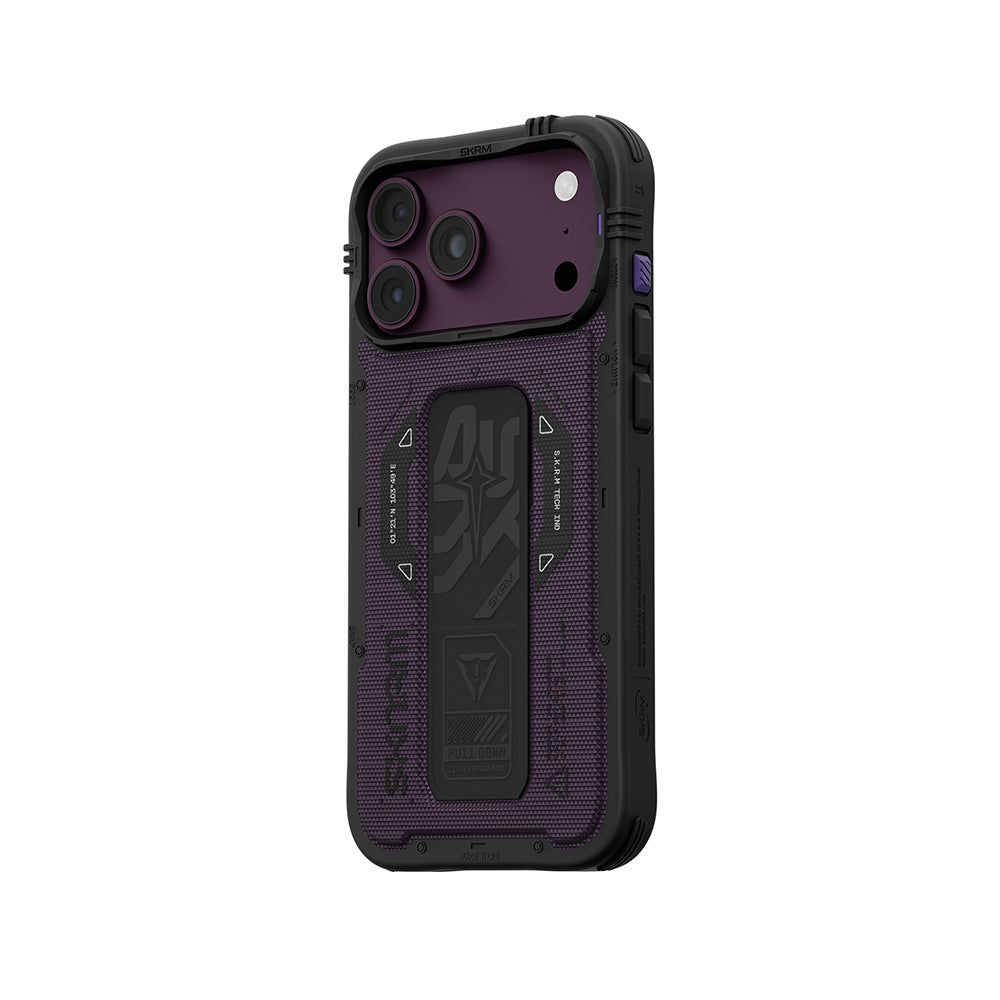 Apple iPhone 18 Pro Max Kılıf SkinArma M-safe Şarj Özellikli Airbag Tasarımlı Standlı Phantom Kapak