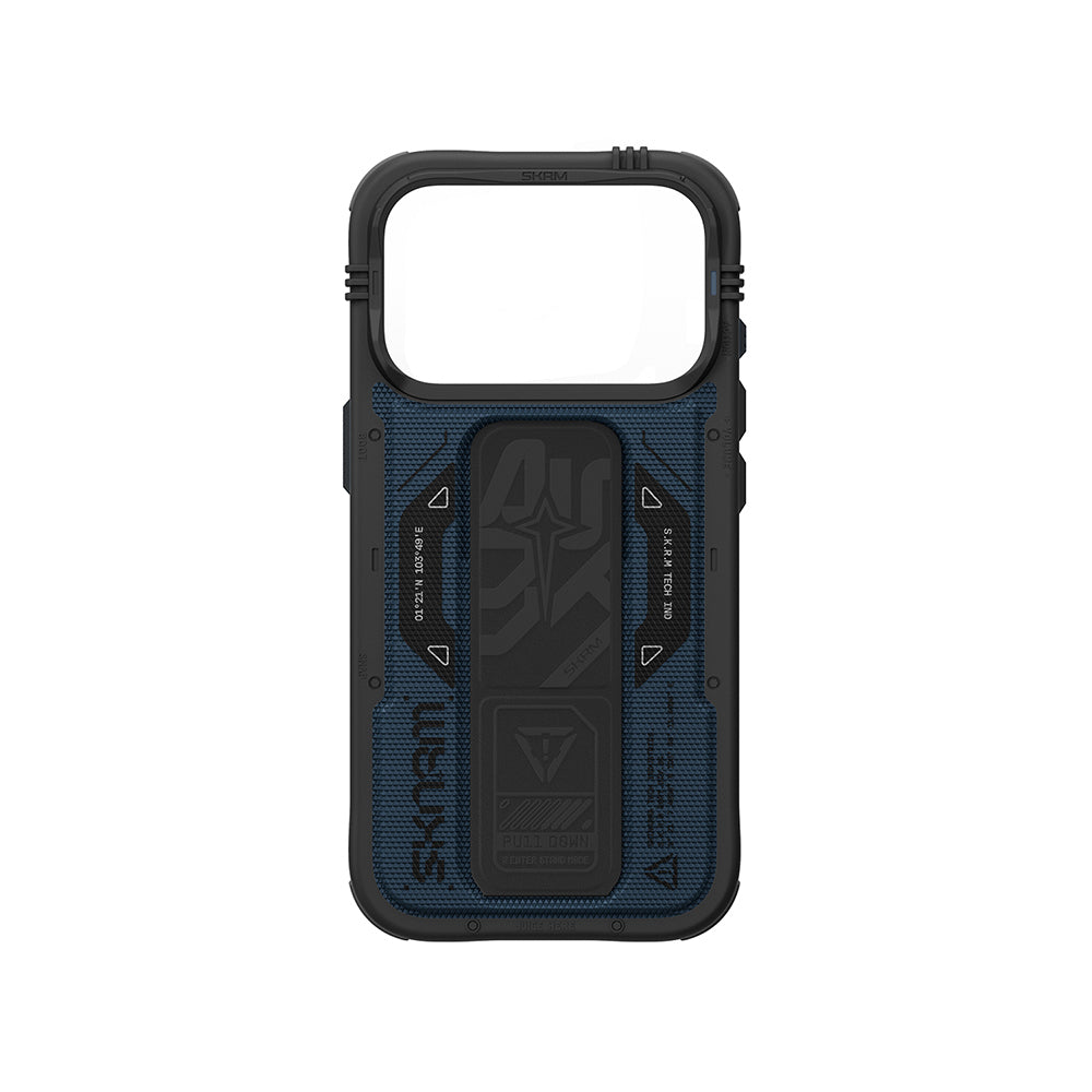 Apple iPhone 18 Pro Max Kılıf SkinArma M-safe Şarj Özellikli Airbag Tasarımlı Standlı Phantom Kapak