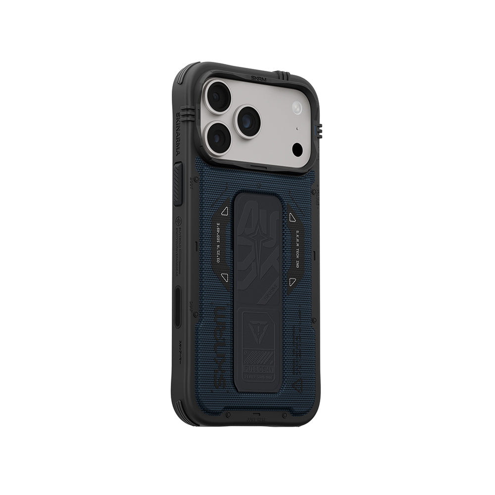 Apple iPhone 18 Pro Max Kılıf SkinArma M-safe Şarj Özellikli Airbag Tasarımlı Standlı Phantom Kapak
