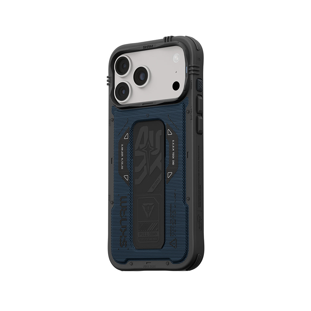 Apple iPhone 18 Pro Max Kılıf SkinArma M-safe Şarj Özellikli Airbag Tasarımlı Standlı Phantom Kapak