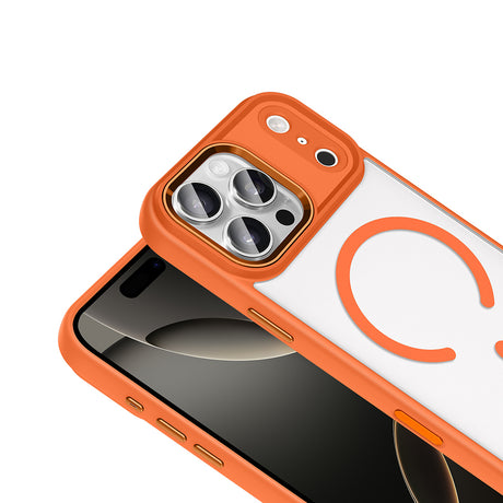 Apple iPhone 18 Pro Max Kılıf Wireless Şarj Özellikli Zore Krom M-safe Silikon Kapak