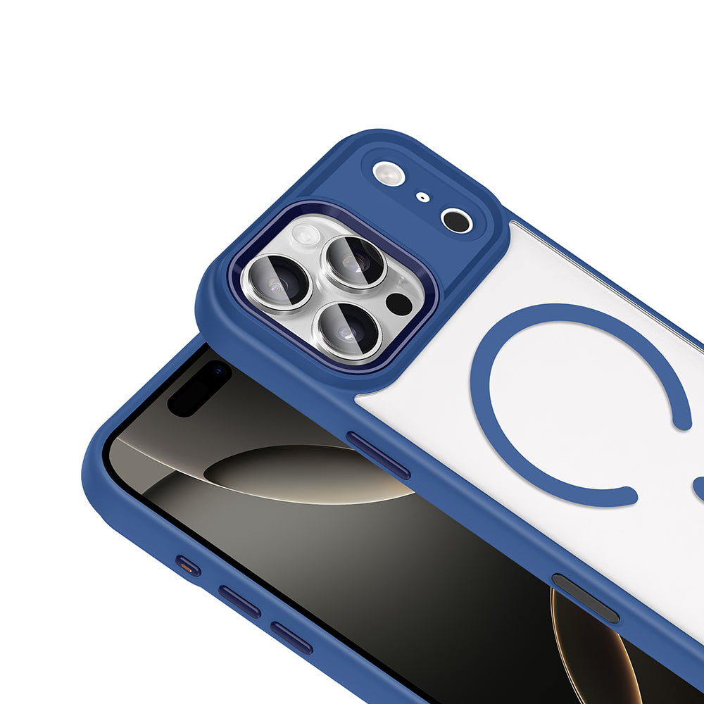 Apple iPhone 18 Pro Max Kılıf Wireless Şarj Özellikli Zore Krom M-safe Silikon Kapak