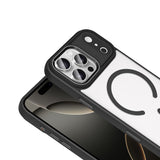 Apple iPhone 18 Pro Max Kılıf Wireless Şarj Özellikli Zore Krom M-safe Silikon Kapak