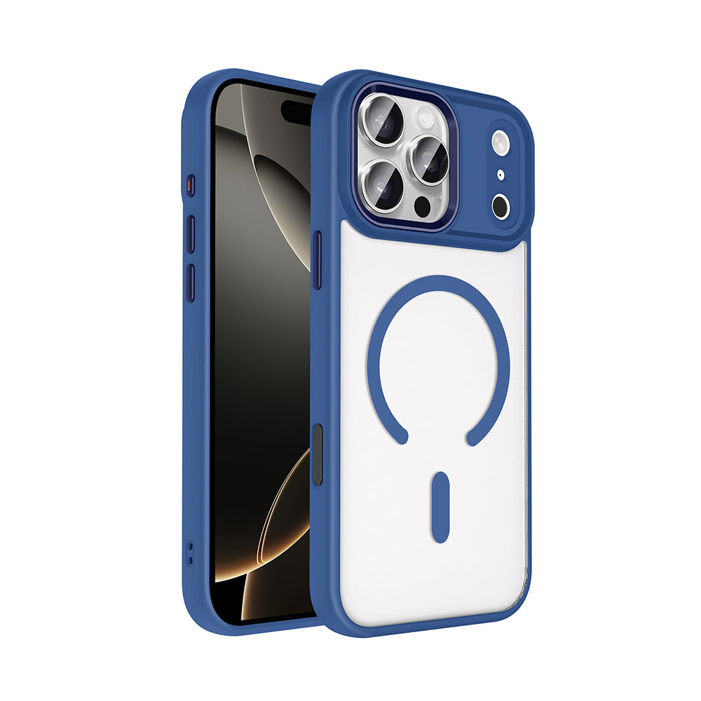 Apple iPhone 18 Pro Max Kılıf Wireless Şarj Özellikli Zore Krom M-safe Silikon Kapak