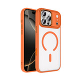 Apple iPhone 18 Pro Max Kılıf Wireless Şarj Özellikli Zore Krom M-safe Silikon Kapak