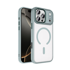 Apple iPhone 18 Pro Max Kılıf Wireless Şarj Özellikli Zore Krom M-safe Silikon Kapak