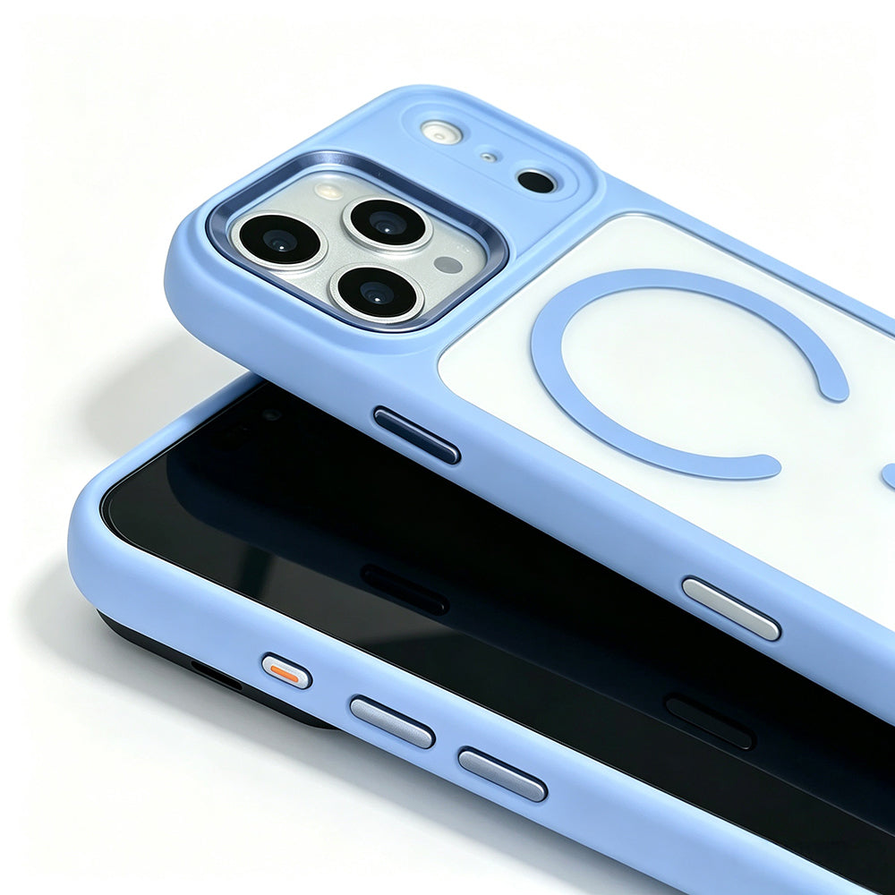 Apple iPhone 18 Pro Max Kılıf Wireless Şarj Özellikli Zore Krom M-safe Silikon Kapak