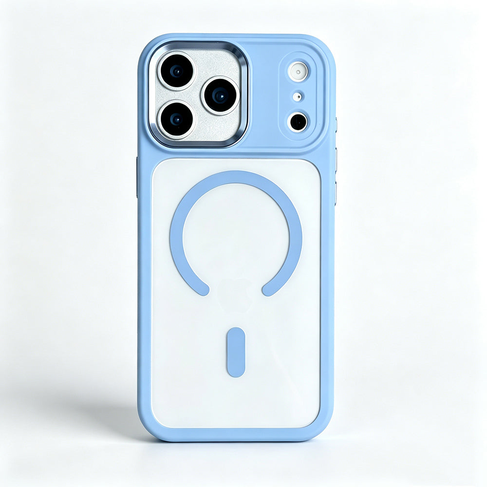 Apple iPhone 18 Pro Max Kılıf Wireless Şarj Özellikli Zore Krom M-safe Silikon Kapak