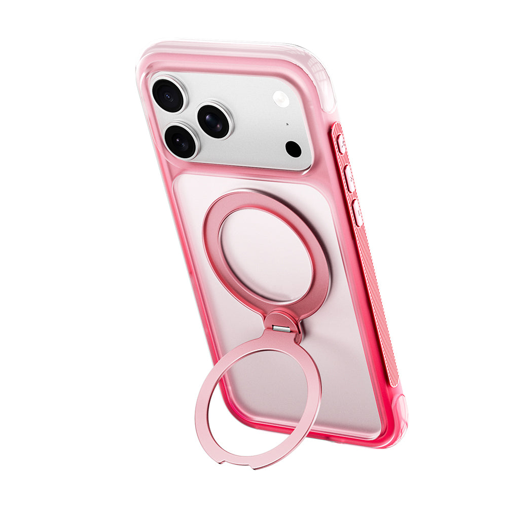 Apple iPhone 18 Pro Max Kılıf Wiwu AS-204 AeroShield Aurora Ultra Serisi M-safe Şarj Özellikli Airbag Tasarımlı Standlı Kapak