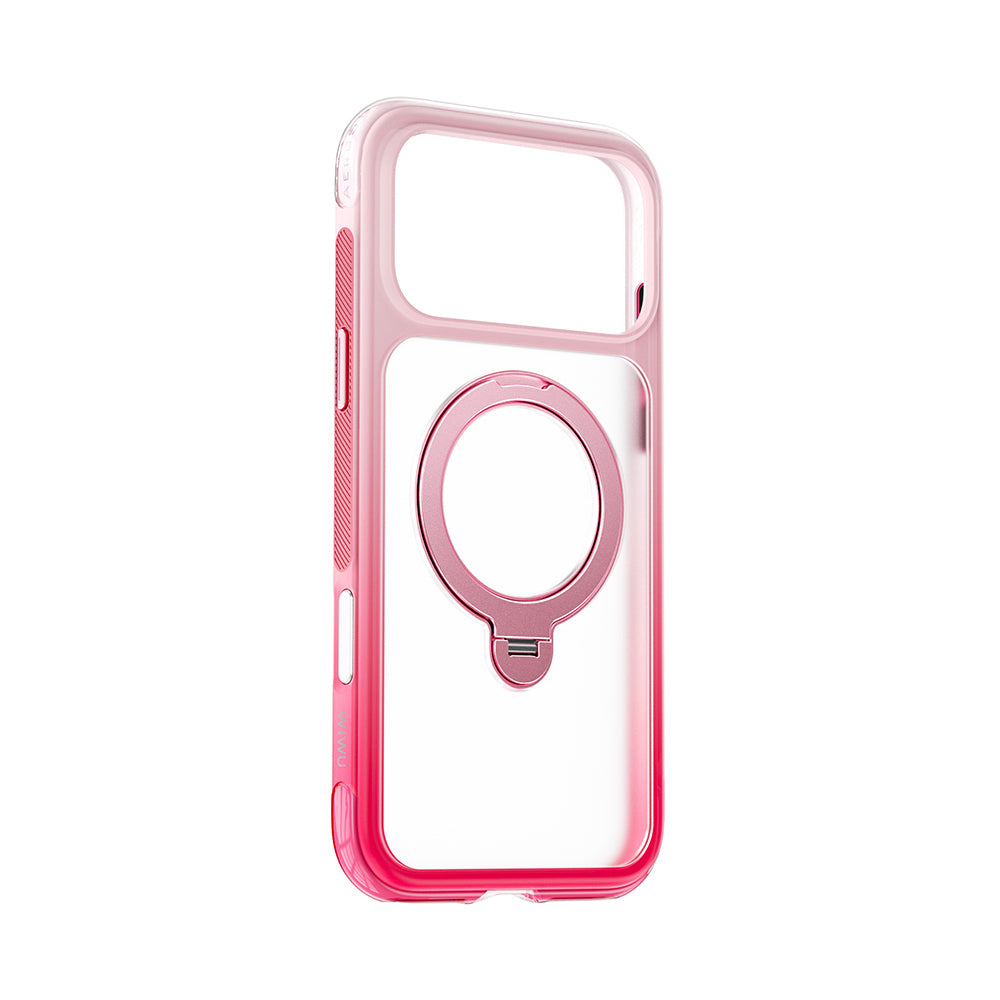 Apple iPhone 18 Pro Max Kılıf Wiwu AS-204 AeroShield Aurora Ultra Serisi M-safe Şarj Özellikli Airbag Tasarımlı Standlı Kapak