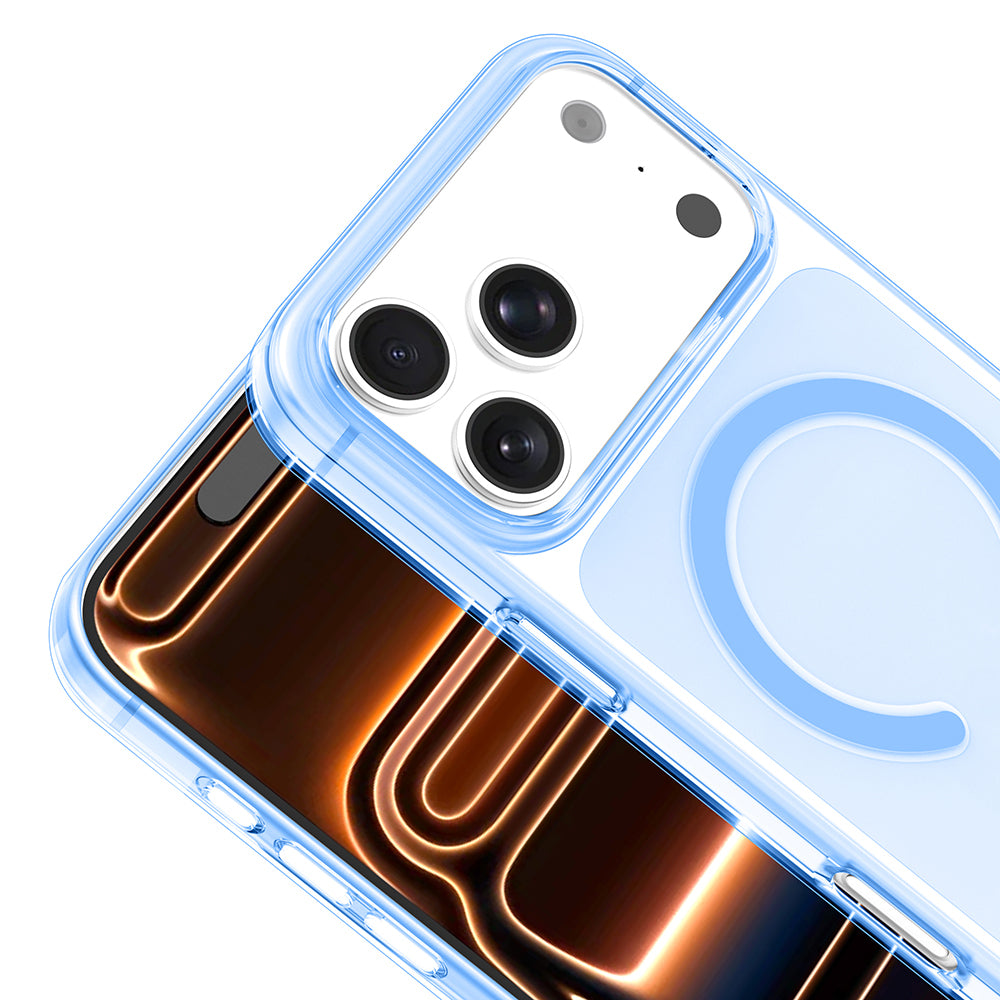 Apple iPhone 18 Pro Max Kılıf Zore M-safe Şarj Özellikli Şeffaf Kamera Çerçeveli Porto Kapak