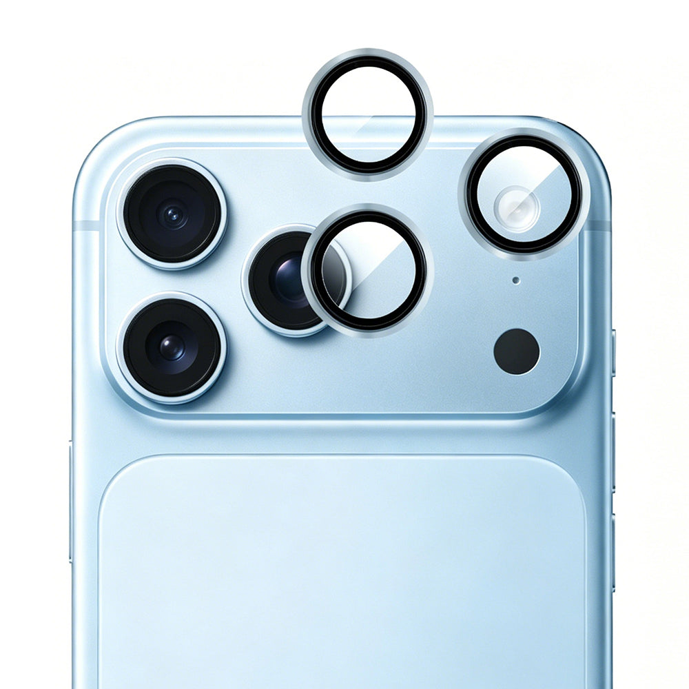 Apple iPhone 18 Pro Max Mohseven Sapphire One by One Alüminyum Safir Kamera Lens Koruyucu