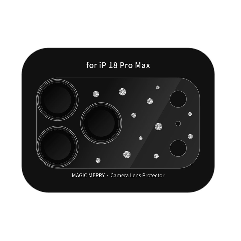 Apple iPhone 18 Pro Max​ Wiwu Magic Merry Shimmer Serisi Taşlı Kamera Lens Koruyucu