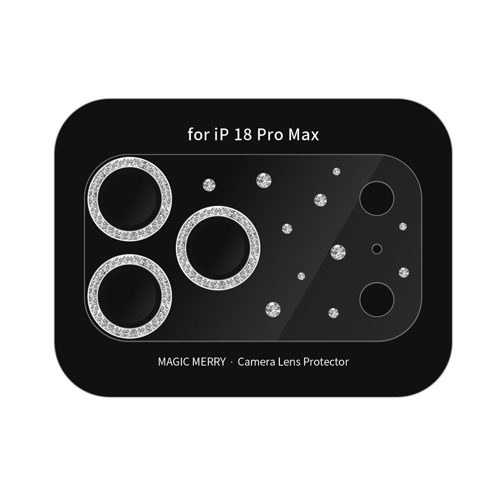 Apple iPhone 18 Pro Max​ Wiwu Magic Merry Shimmer Serisi Taşlı Kamera Lens Koruyucu