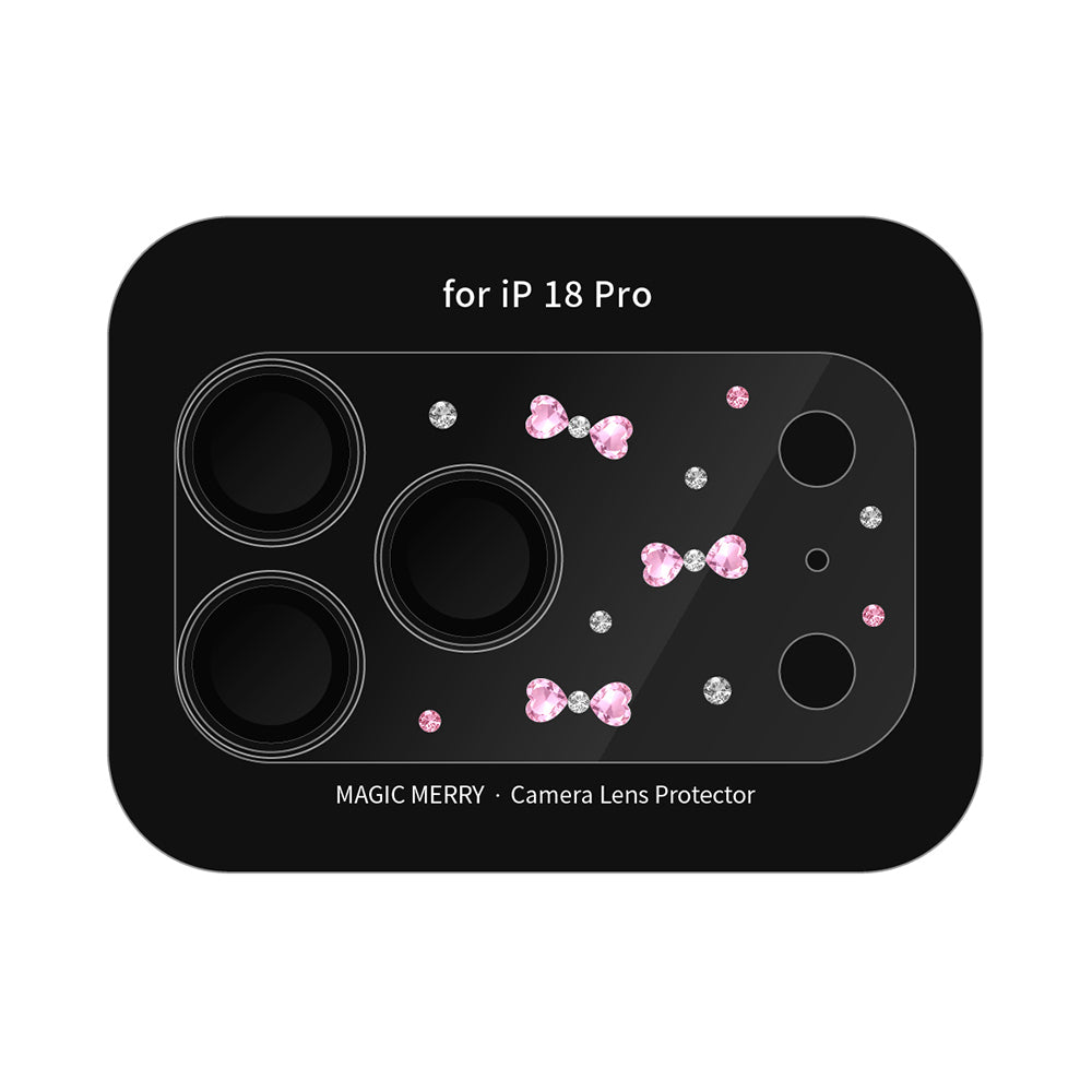 Apple iPhone 18 Pro​ Wiwu Magic Merry Shimmer Serisi Taşlı Kamera Lens Koruyucu